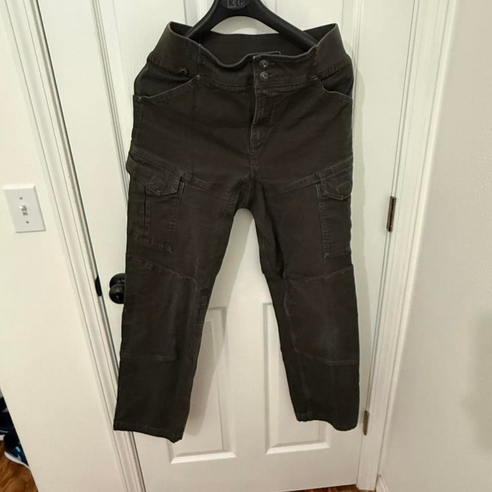 Duluth Trading Cargo Pants Brown Workwear Size 12 Long